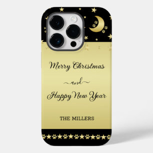Funda Para iPhone 14 Pro De Case-Mate Estrellas de Navidades brillantes de oro, trapos d