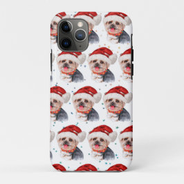 Funda Para iPhone 11 Pro Estrellas de Navidades de la raza de perro del Yor