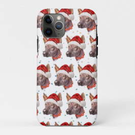 Funda Para iPhone 11 Pro Estrellas de Navidades de raza de perros sin pelo 