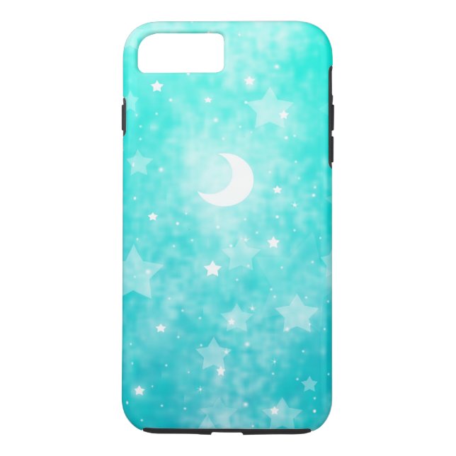 Funda De Case-Mate Para iPhone Estrellas de papel y fantasía lunar arte celestial (Reverso)
