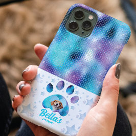 Funda Para iPhone 11 Pro Estrellas de Purpurinas azules de Personalizado de