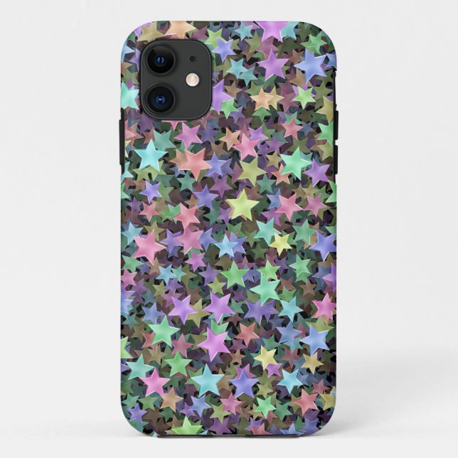 Funda De Case-Mate Para iPhone Estrellas del arco iris (Reverso)