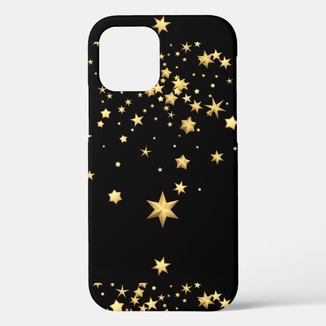 Funda De Case-Mate Para iPhone Estrellas doradas (Reverso )