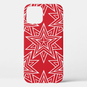 Funda Para iPhone 12 Estrellas geométricas, patrón ininterrumpido vinta