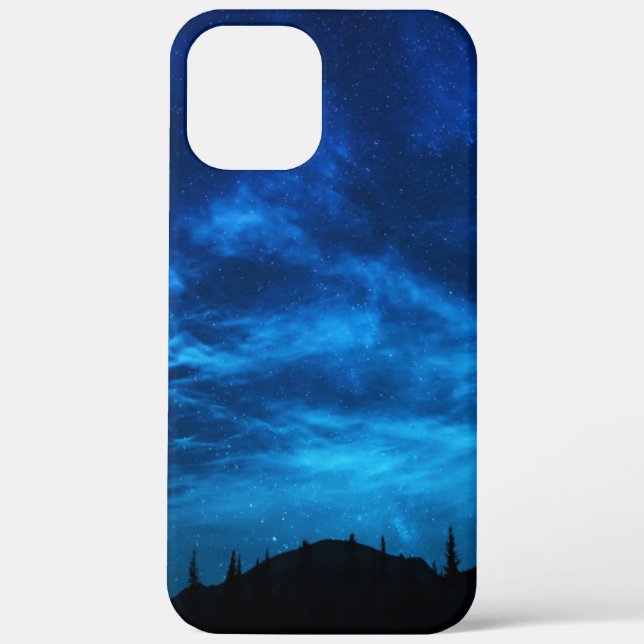 FUNDA DE Case-Mate PARA iPhone ESTRELLAS LUMINOSAS EN UN CIELO OSCURO Y AZUL (Reverso )