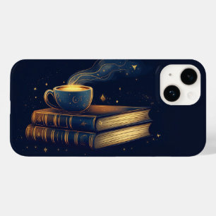 Funda Para iPhone 14 De Case-Mate Estrellas mágicas y café con libros