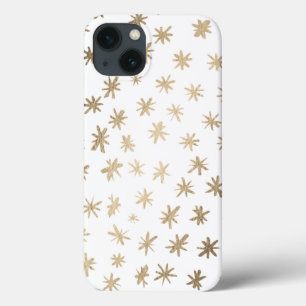 Funda Para iPhone 13 Estrellas metálicas - oro