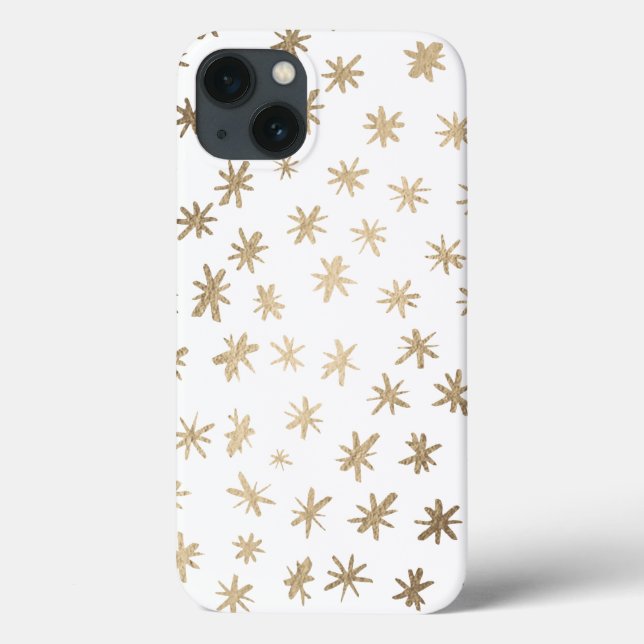 Funda De Case-Mate Para iPhone Estrellas metálicas - oro (Reverso)