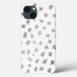 Funda Para iPhone 13 Estrellas metálicas - plata