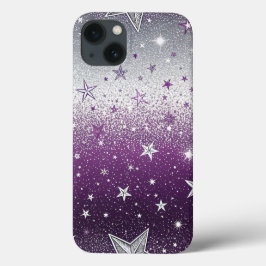 Funda Para iPhone 13 Estrellas moradas