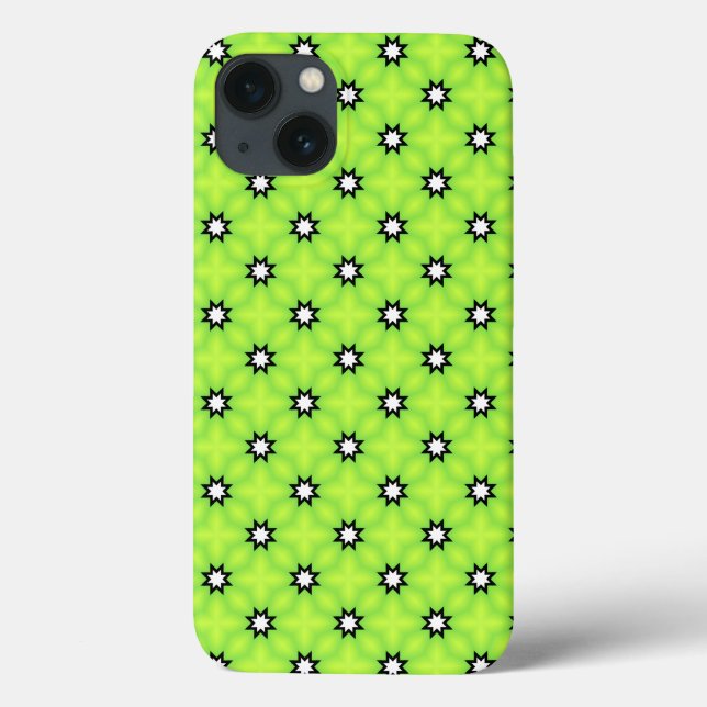 Funda De Case-Mate Para iPhone Estrellas negras y blancas (Reverso)