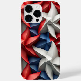 FUNDA PARA iPhone 14 PRO MAX DE Case-Mate ESTRELLAS PATRIÓTICAS DE EE.UU. DE AZUL ROJO