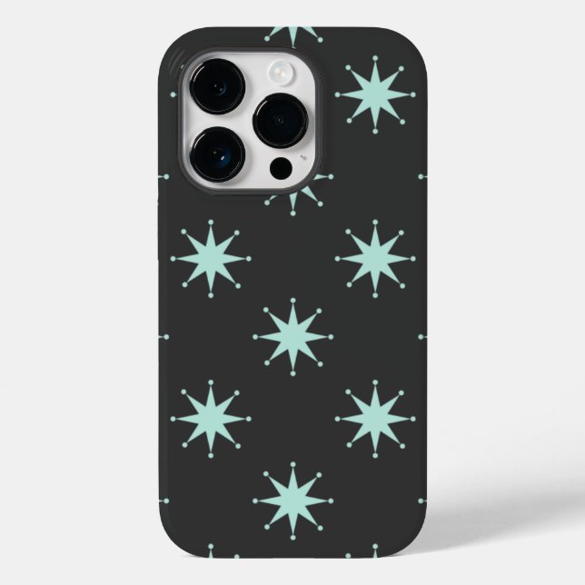 Funda De Case-Mate Para iPhone Estrellas retro (Reverso )