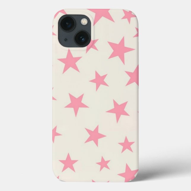 Funda De Case-Mate Para iPhone Estrellas rosas (Reverso)