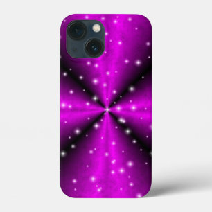 Funda Para iPhone 13 Mini Estrellas sobre el arcoiris en óptica de piel de e
