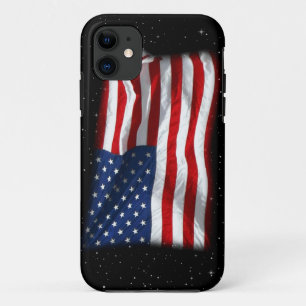 Funda Para iPhone 11 Estrellas y bandas Bandera Patriótica Estadouniden