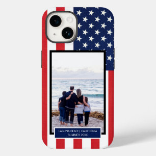 Funda Para iPhone 14 De Case-Mate Estrellas y bandas de bandera patrióticas estadoun