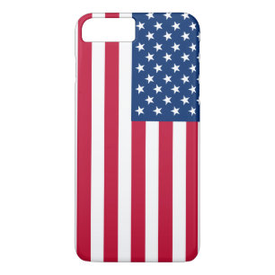 Funda Para iPhone 8 Plus/7 Plus Estrellas y bandas de la bandera estadounidense de