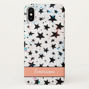 Funda Para iPhone X estrellas y patrón de astronomía de la diversión e