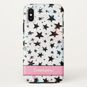 Funda Para iPhone X estrellas y patrón de astronomía de la diversión e