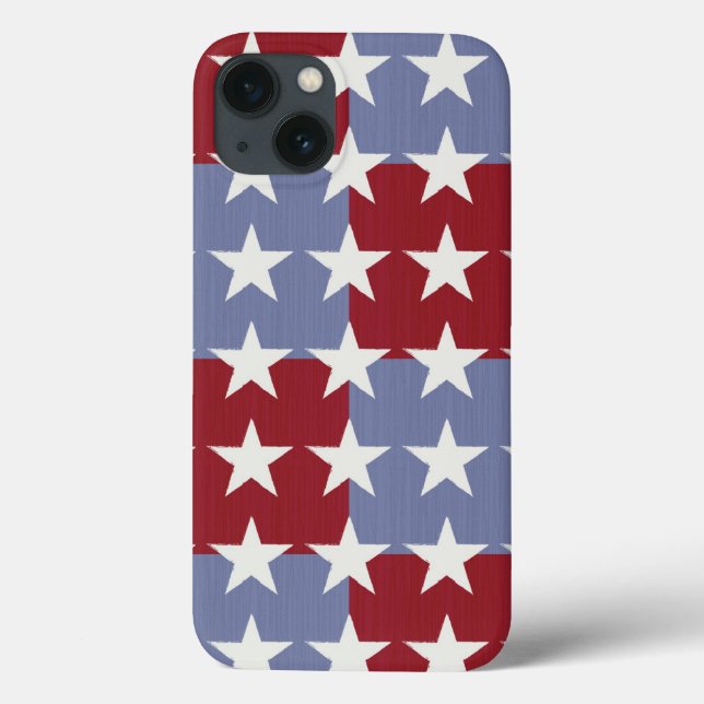 Funda De Case-Mate Para iPhone Estrellas y rayas (Reverso)