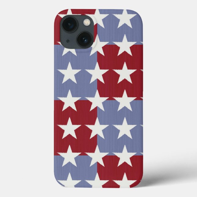 Funda De Case-Mate Para iPhone Estrellas y rayas (Reverso)