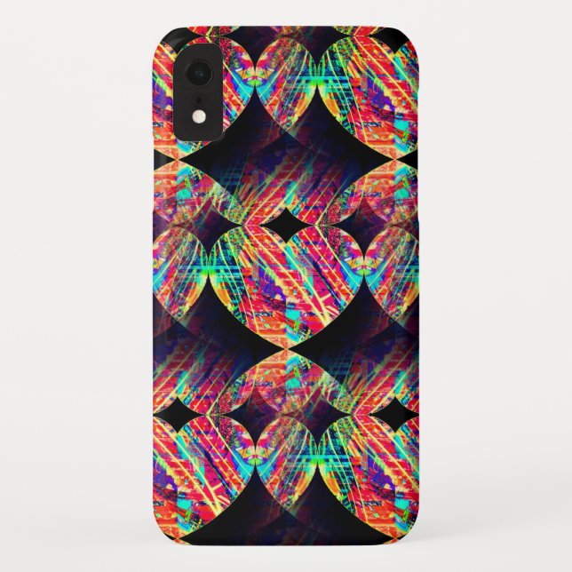 Funda De Case-Mate Para iPhone Estuche 3D para iPhone Neon Heart / iPad (Reverso)