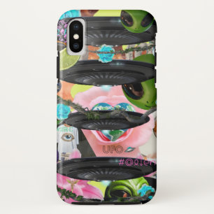 Funda Para iPhone X Estuche Alien Chica Estética Collage para iPhone  