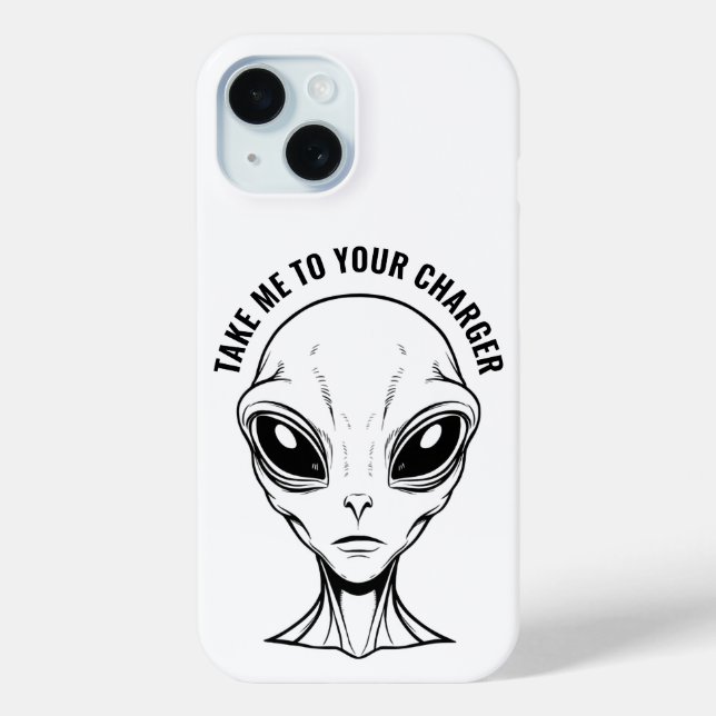 Funda De Case-Mate Para iPhone Estuche Alien Face Phone (Reverso )