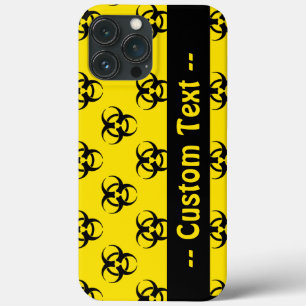 Funda Para iPhone 13 Pro Max Estuche amarillo para teléfono Biopeligroso con te