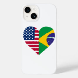 Funda Para iPhone 14 De Case-Mate Estuche Americano Brasileño de Teléfono Amor