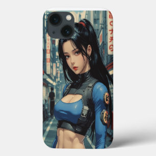 Funda Para iPhone 13 Estuche Anime Cyberpunk Chica para iPhone