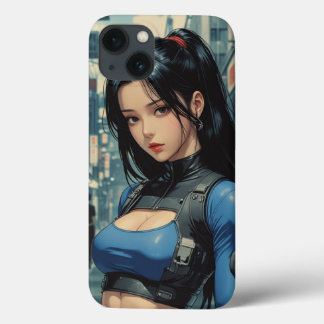 Funda Para iPhone 13 Estuche Anime Cyberpunk Chica para iPhone