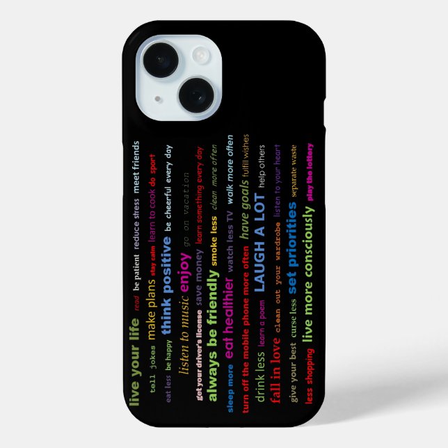 Funda De Case-Mate Para iPhone Estuche Apple iPhone Estuche citas motivacionales (Reverso )