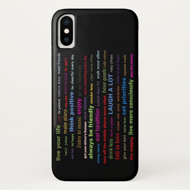Funda De Case-Mate Para iPhone Estuche Apple iPhone X Funda Phone Resolutions Cit (Reverso)