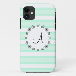 title_seo2 Estuche Aqua Stripe 'Monograma' para iPhone