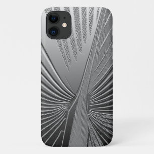 Funda Para iPhone 11 Estuche Art Deco cromado de hojas de palma Funda-m