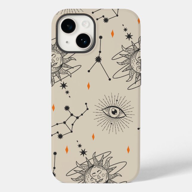Funda De Case-Mate Para iPhone Estuche Astrología Única (Reverso )