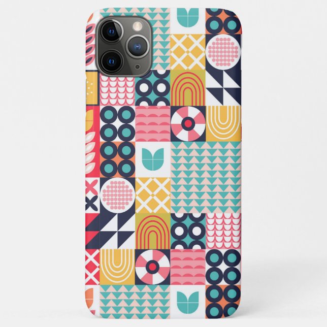 Funda De Case-Mate Para iPhone Estuche Bauhaus Floral Geometric iPhone / iPad (Reverso)