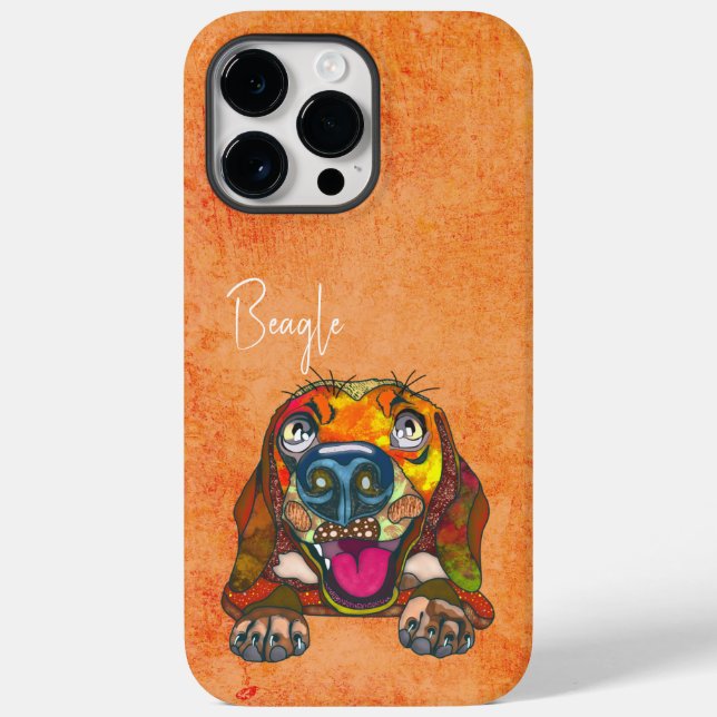 Funda De Case-Mate Para iPhone Estuche Beagle Ugly Face Funda-Mate para iPhone (Reverso )