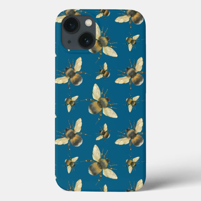 Funda De Case-Mate Para iPhone Estuche Bee Pattern iPhone / iPad (Reverso)