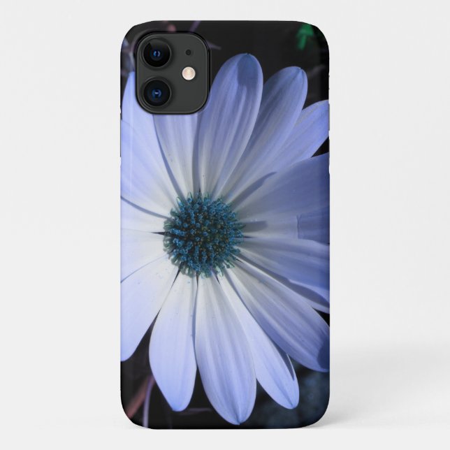 Funda De Case-Mate Para iPhone Estuche Blue Daisy Flower iPhone 3 (Reverso)