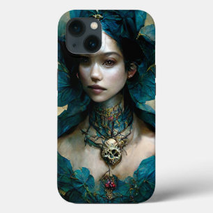 Funda Para iPhone 13 Estuche Blue Fantasy Art Funda-Mate para iPhone