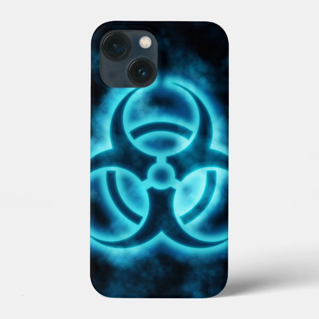 Funda De Case-Mate Para iPhone Estuche Blue Glo Biohazard para iPhone (Reverso )