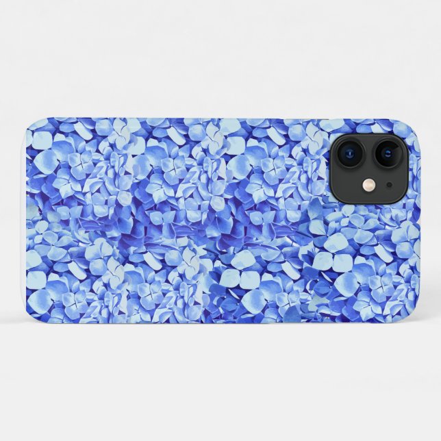 Funda De Case-Mate Para iPhone Estuche Blue Hydrangea Flower iPhone / iPad (Reverso (horizontal))