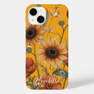 Funda Para iPhone 14 De Case-Mate Estuche Boho Floral para iPhone y iPad   Terracota