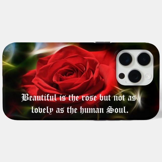 Funda De Case-Mate Para iPhone Estuche bonito para iPhone Red Rose / iPad ( Reverso (Horizontal))