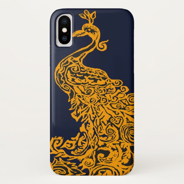 Funda De Case-Mate Para iPhone Estuche Cambodian Peacock para iPhone / iPad (Reverso)