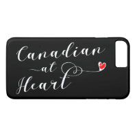 Estuche canadiense de teléfono móvil en el corazón