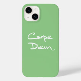 Funda Para iPhone 14 De Case-Mate Estuche CARPE DIEMGreen White Typography para iPho